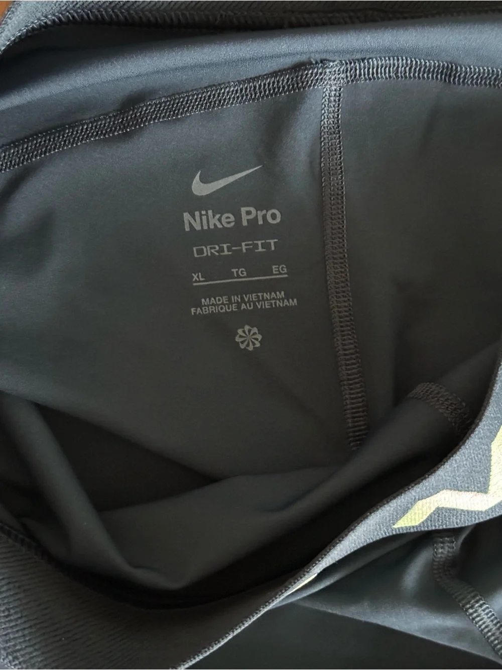 Nike Navy and White Women's Athletic Leggings